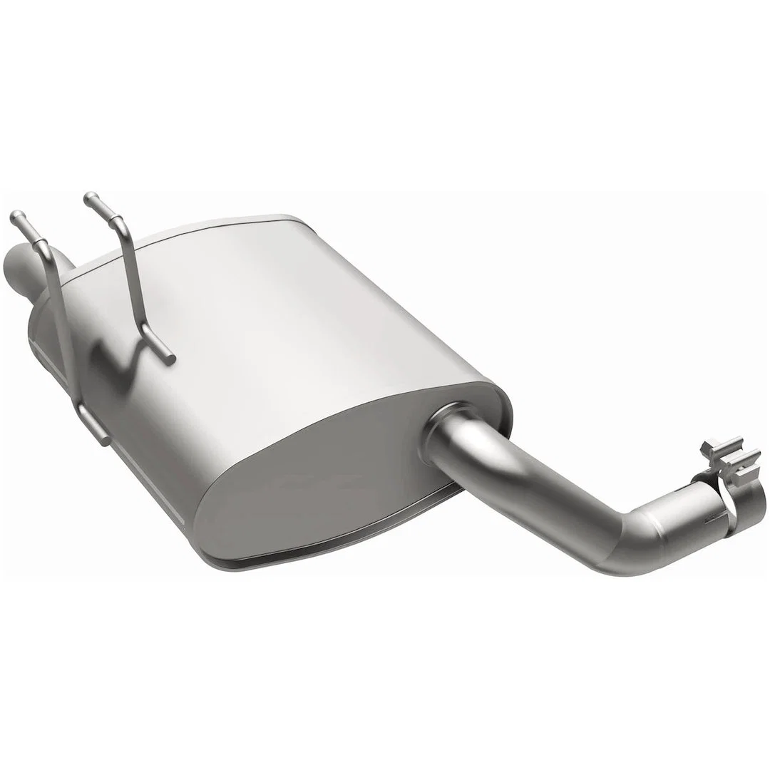 108-0255 – BRE EXHAUST Exhaust Muffler, 11 Inch Width x 5 Inch Height Oval Aluminized Steel Case Single 2 Inch Offset...